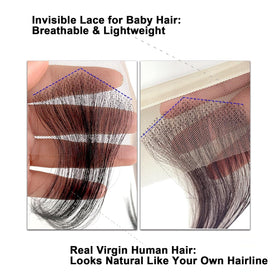 Amiunis HD lace edges can be dyed or curled for styling.