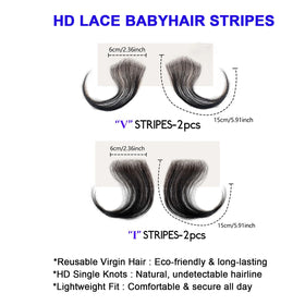 Amiunis HD lace edges show real virgin hair texture for natural front.