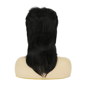 Amnenl black mullet wig versatile for parties and everyday looks.