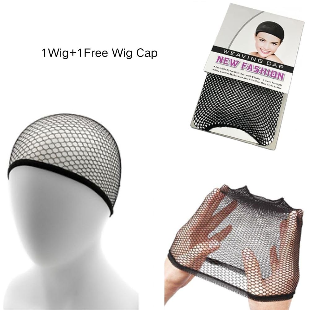 Amnenl packaging includes wig and free wig cap for convenience.