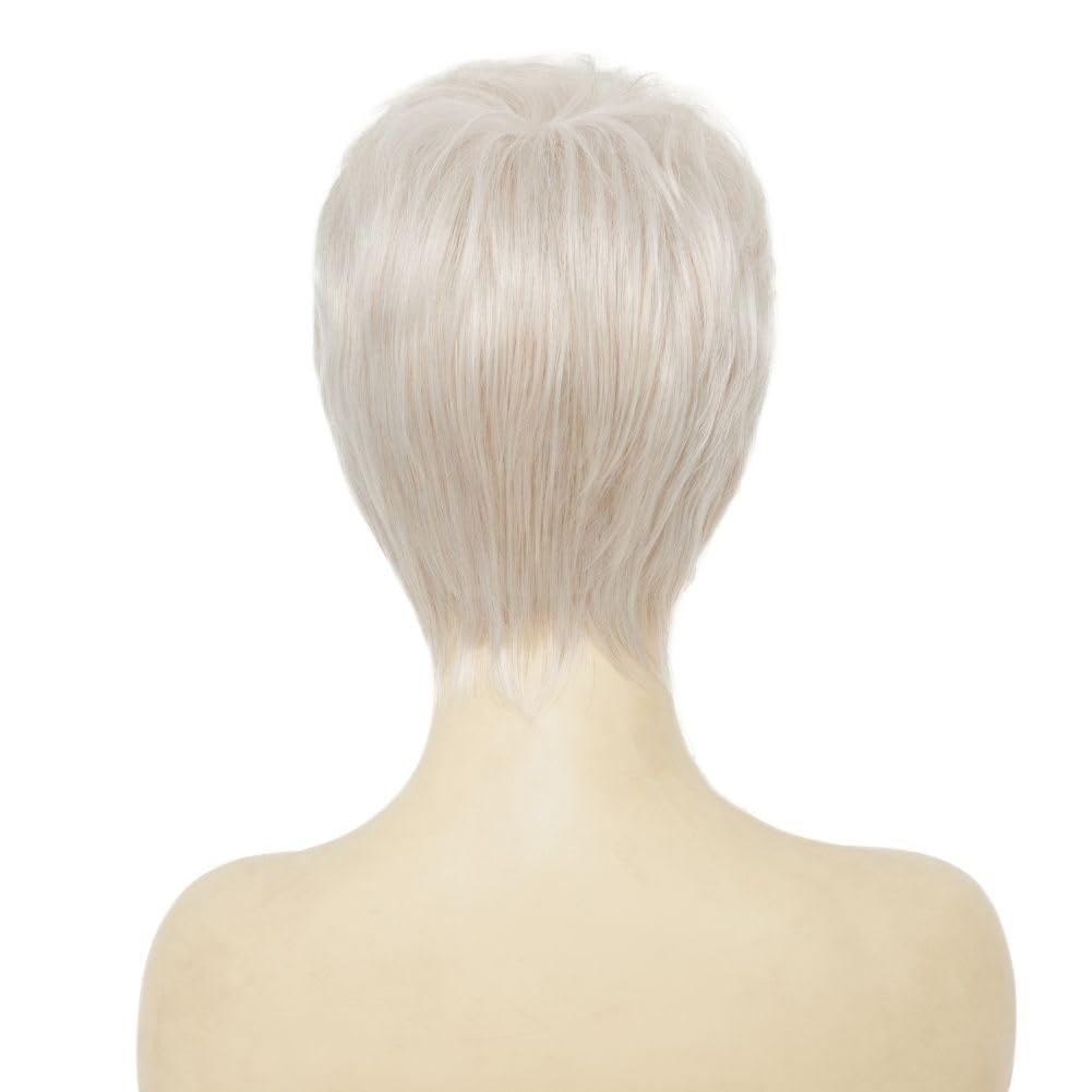 Amnenl wig on model suitable for daily wear and events.