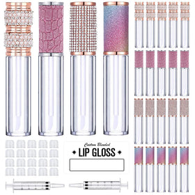 AMORIX Crystal Rhinestone lip gloss tubes for chic DIY cosmetics projects
