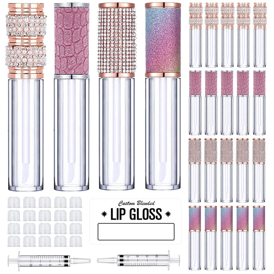 AMORIX Crystal Rhinestone lip gloss tubes for chic DIY cosmetics projects