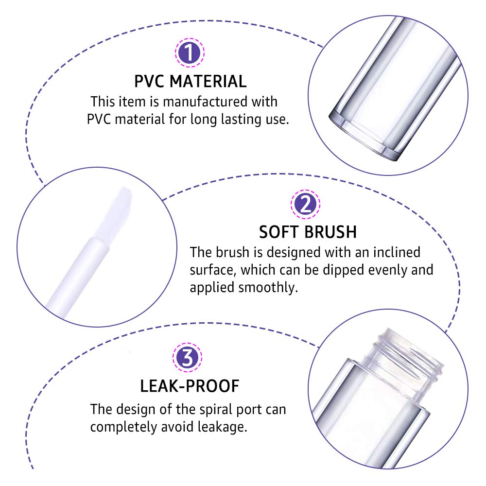 AMORIX Pearl Diamond lip gloss tubes for premium DIY lip products