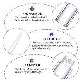 AMORIX Pearl Diamond lip gloss tubes for premium DIY lip products