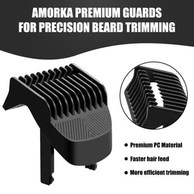 Guard clicks securely into place for easy length adjustments during grooming