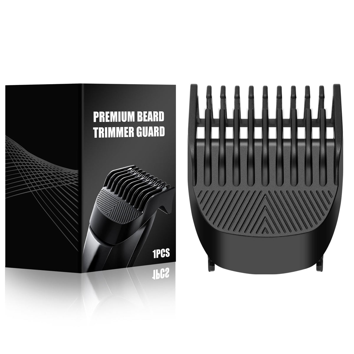 Amorka replacement guard attached to Manscaped Beard Hedger for precise 0.5–10mm trimming
