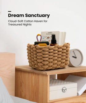 AmorousCat nightstand remote organizer stores remotes and glasses at a glance.