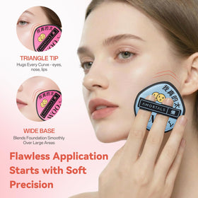 AMORTALS dry-use powder puff ideal for blush and bronzer application.