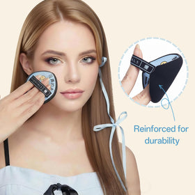 AMORTALS Precision Tip Puff targets delicate areas for gentle, controlled blending.