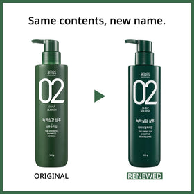 Foam and lather of AMOS PROFESSIONAL Green Tea Shampoo for scalp cleansing