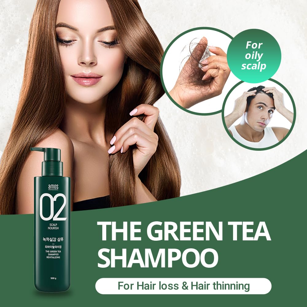 Mint leaves with AMOS PROFESSIONAL shampoo for a cooling sensation