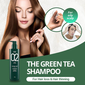 Mint leaves with AMOS PROFESSIONAL shampoo for a cooling sensation