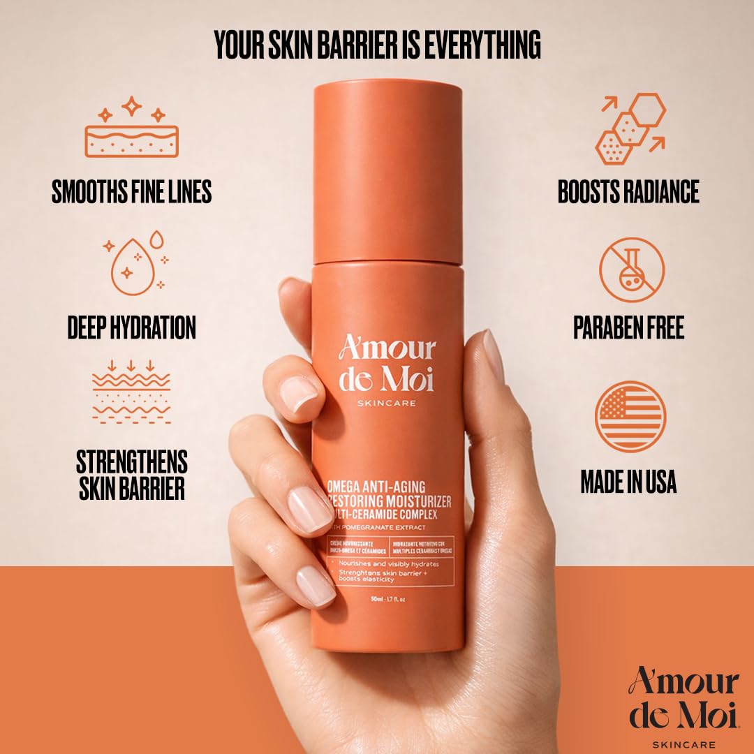 Ingredients focus: pomegranate and vitamin E in Amour De Moi Omega formula.