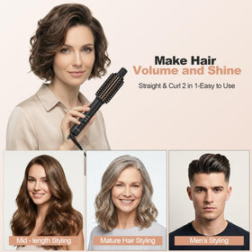 AmoVee dual voltage travel-ready curling iron for worldwide use