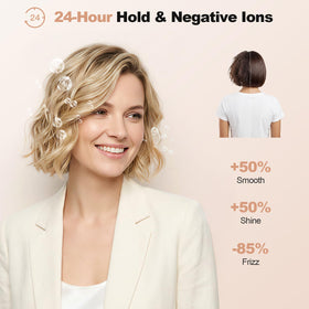 AmoVee negative ion technology reduces frizz during styling