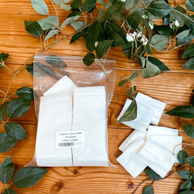 AMOZA pads’ soft texture suitable for sensitive skin care routines.