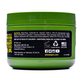 AmPro Shine-n-Jam Edges 8 oz packaging for on-the-go styling