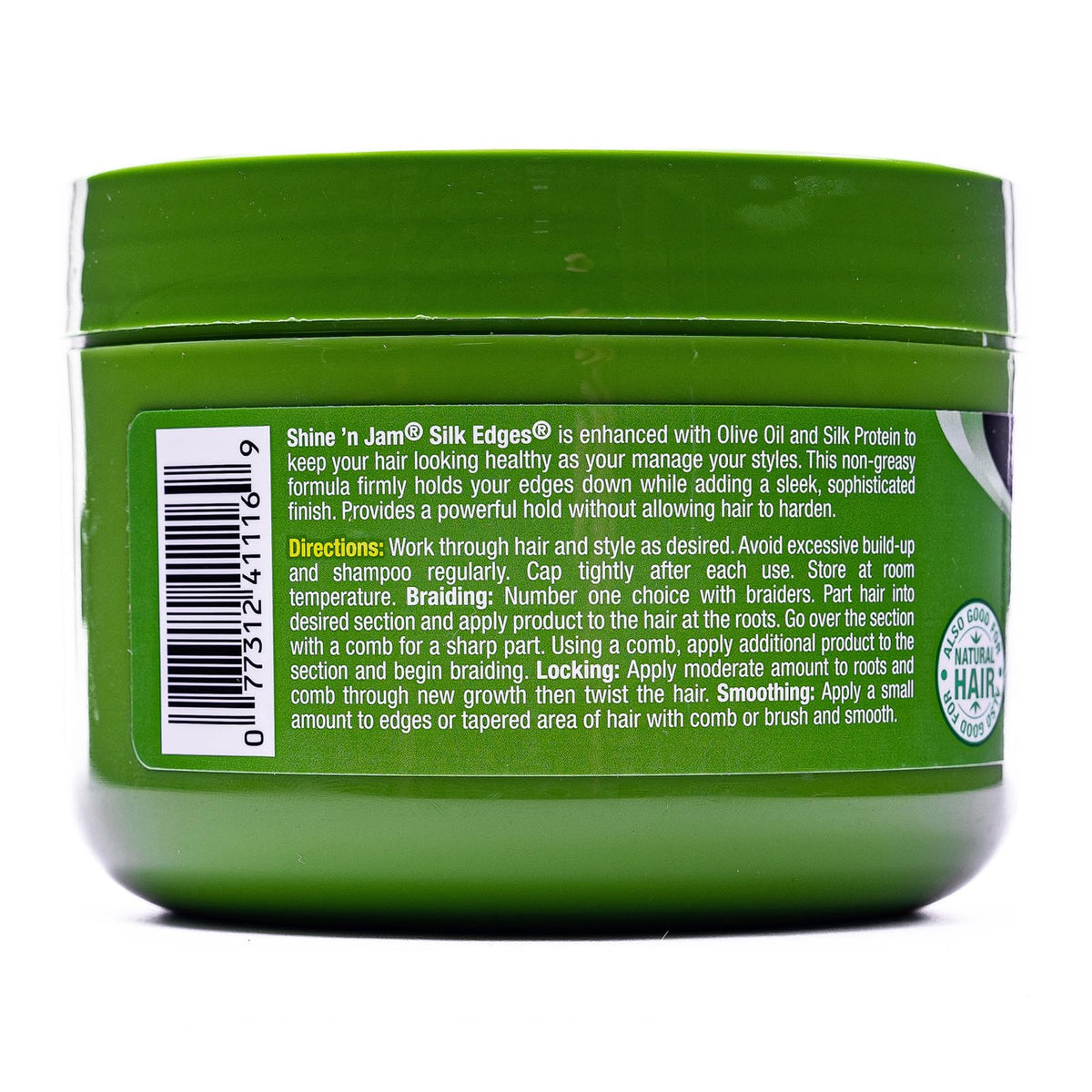 Protein-rich Shine-n-Jam Edges supports natural textures and defined styles