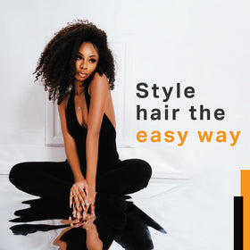 Sleek edges secured for updos with Shine-n-Jam Edges
