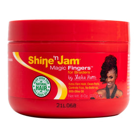 AmPro Shine N Jam Magic Fingers bottle front for easy application and control.