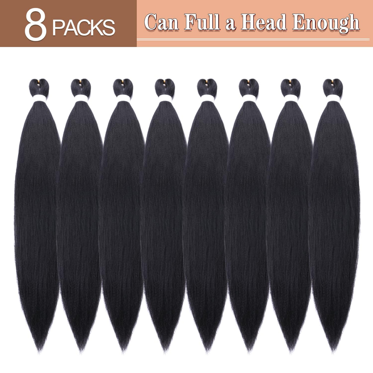AMUMI braiding hair color 2; lightweight, tangle-free for quick styling.