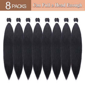 AMUMI braiding hair color 2; lightweight, tangle-free for quick styling.