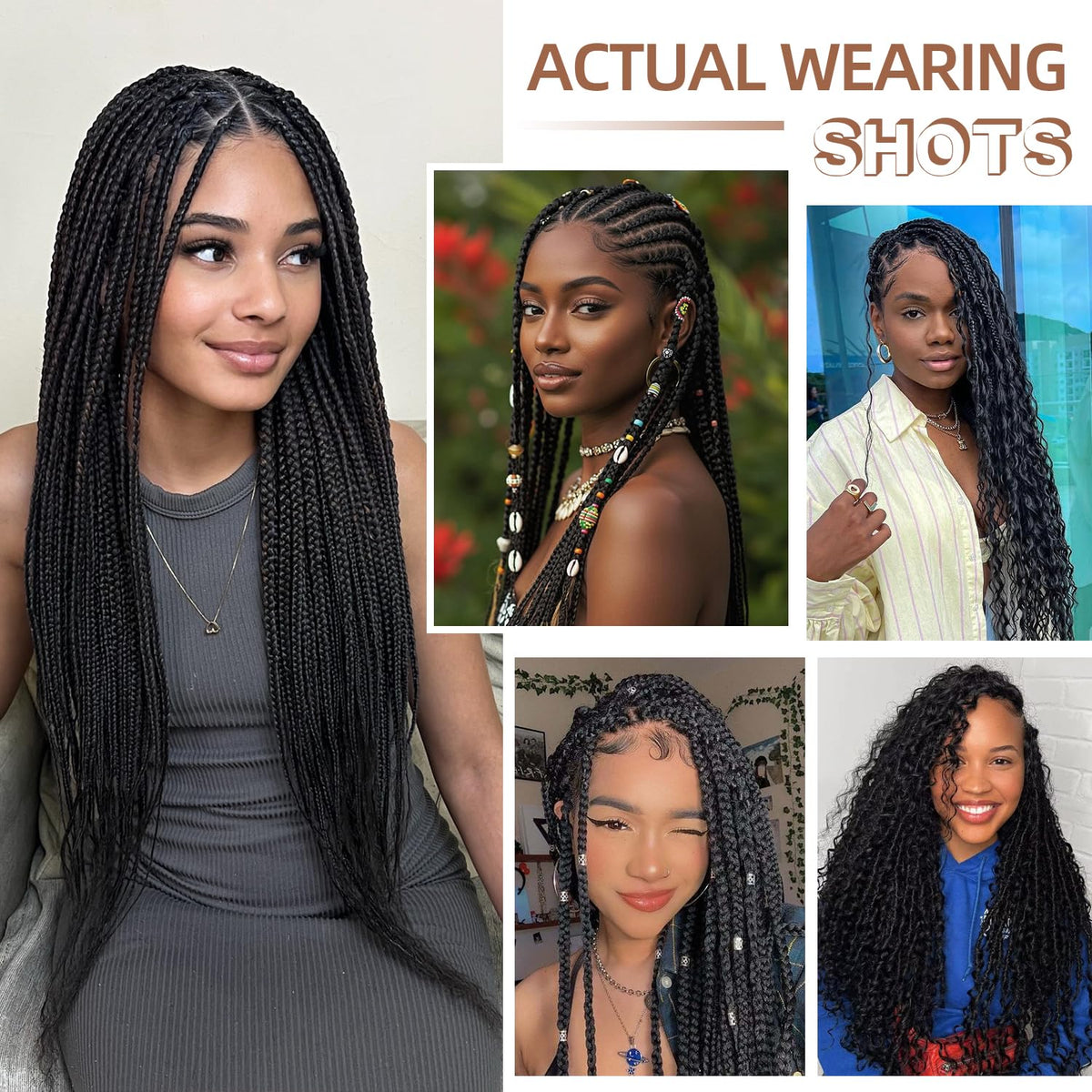 AMUMI braiding hair color 613; light blonde option with natural shine.