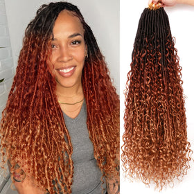 AMUMI Goddess Locs 24 inch close-up shows soft, lightweight curls for daily wear