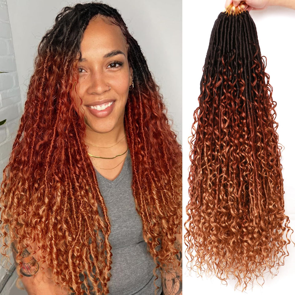 AMUMI Goddess Locs 24 inch close-up shows soft, lightweight curls for daily wear