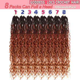 AMUMI Goddess Locs 24 inch curly ends enable versatile styling