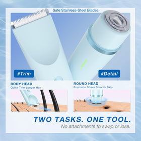 AMURS trimmer comfort-led blades for a gentle, neat finish