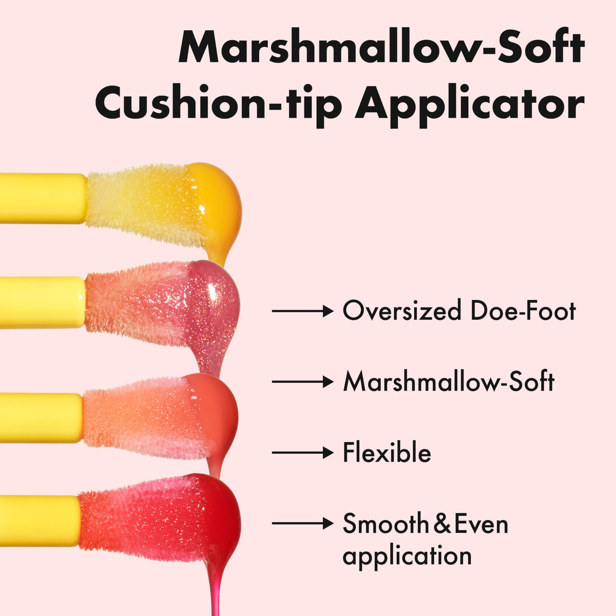 Amuse Seoul Banana Lip Oil lip swatch reveals sheer color and gloss.