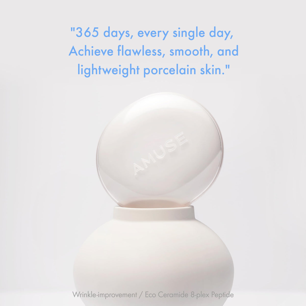 Amuse Seoul cushion swatch on arm shows natural finish