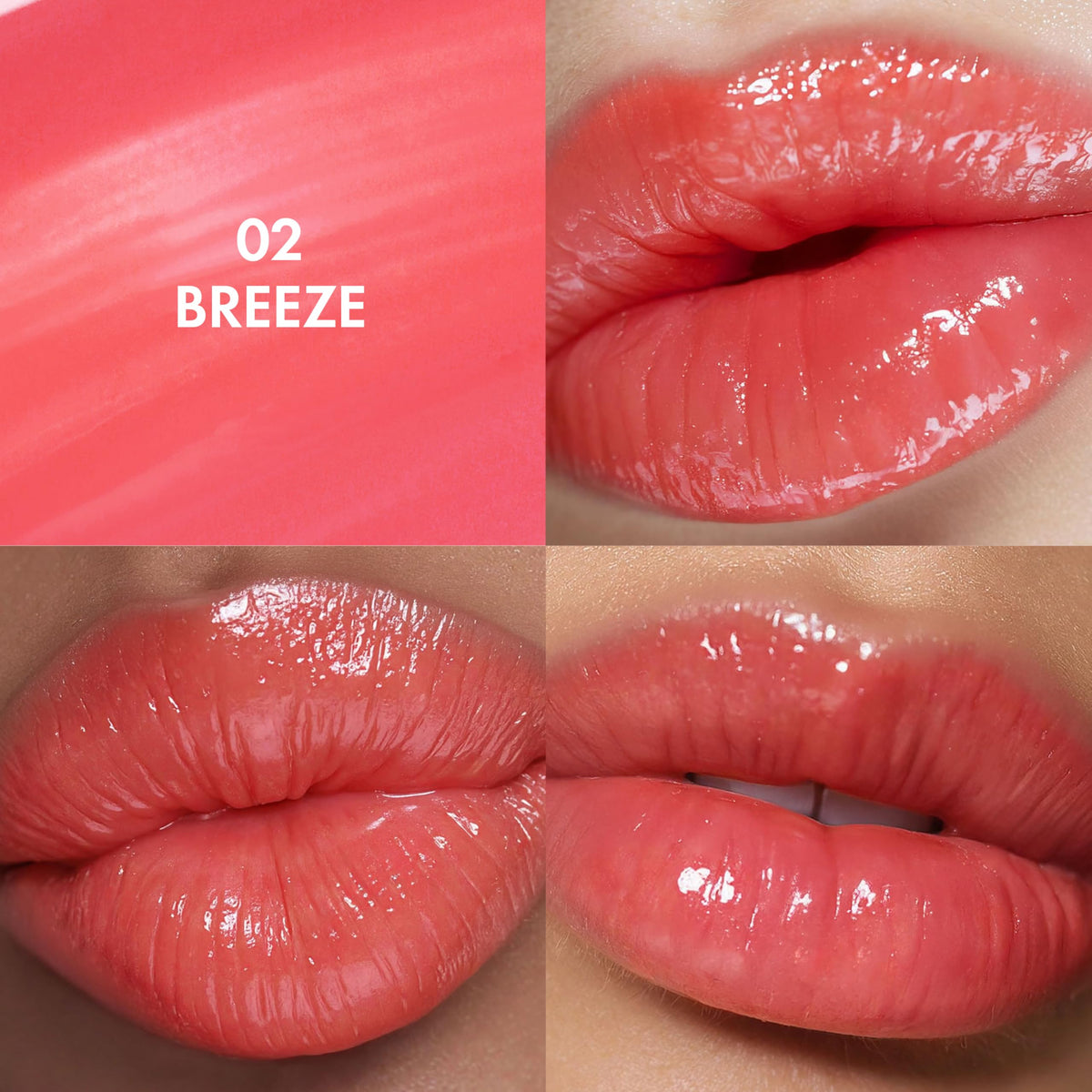 Amuse Seoul Daisy Flower Dew Tint Breeze texture applied for smooth finish on lips