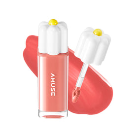 Amuse Seoul Daisy Flower Dew Tint glides on for a glossy, hydrating look.