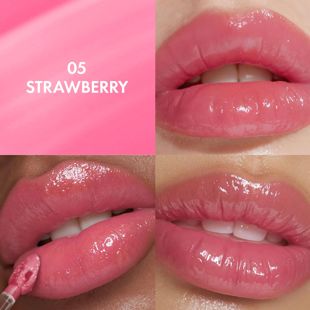 Amuse Seoul Daisy Flower Dew Tint strawberry shows transfer free shine