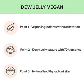 Amuse Seoul Dew Jelly Cushion vitality tone-up effect neutralizes redness and dullness.