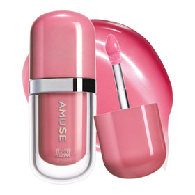 Amuse SEOUL Jel-Fit Gloss packaging close-up for premium gifting and display.