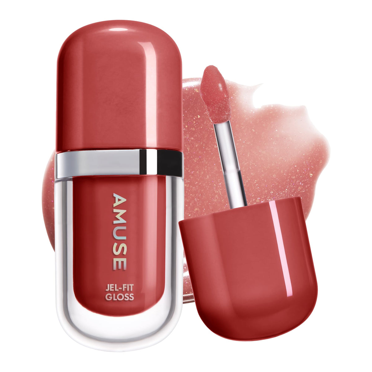 Amuse Jel-Fit Plum Pearl gloss adds rich plum-pearl color with glassy shine for fuller-looking lips.
