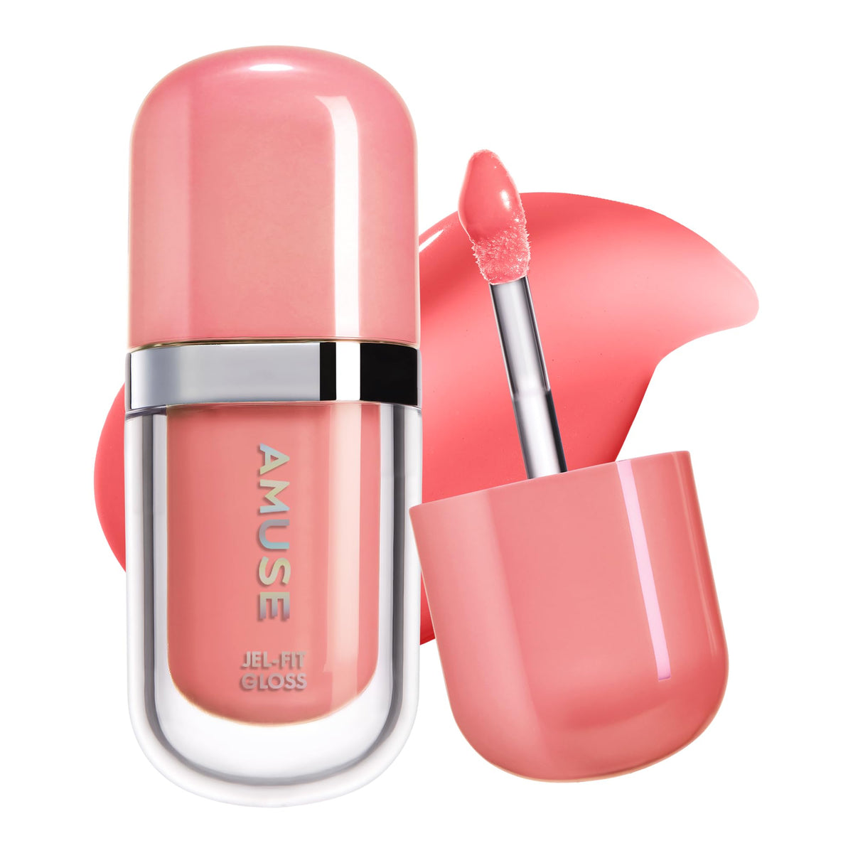 Amuse Jel-Fit Lip Gloss Honey Boksoonga applies rich color with glassy shine.