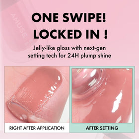 Jel-Fit layered over lipstick creates enhanced contour and depth