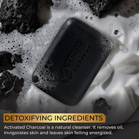 AMVital charcoal soap scent, refreshing for morning or evening routines