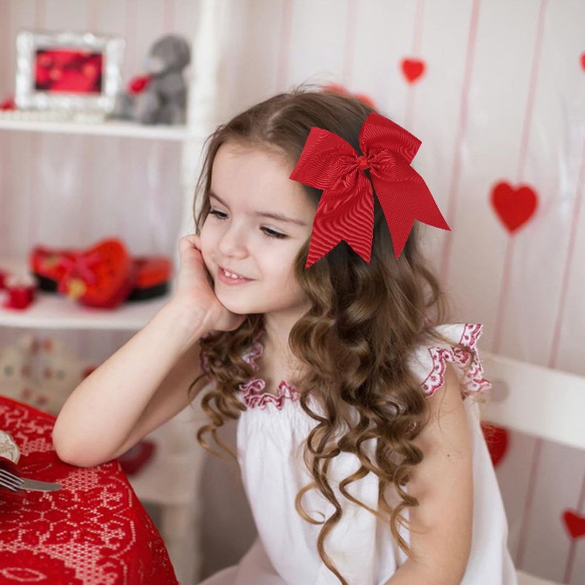 AMYDECOR grosgrain ribbon bows with soft texture for comfort