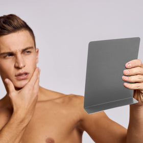 Amyhill bathroom-friendly mirror for grooming, skincare, and outfit checks.