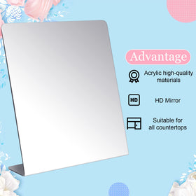Amyhill large 8.5 x 9 inch mirror supports detailed grooming
