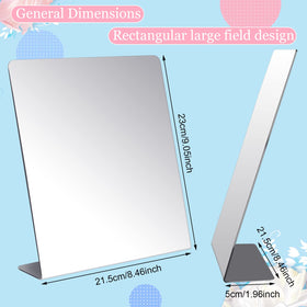 Amyhill self-portrait mirror pair offers clear reflection for quick grooming.
