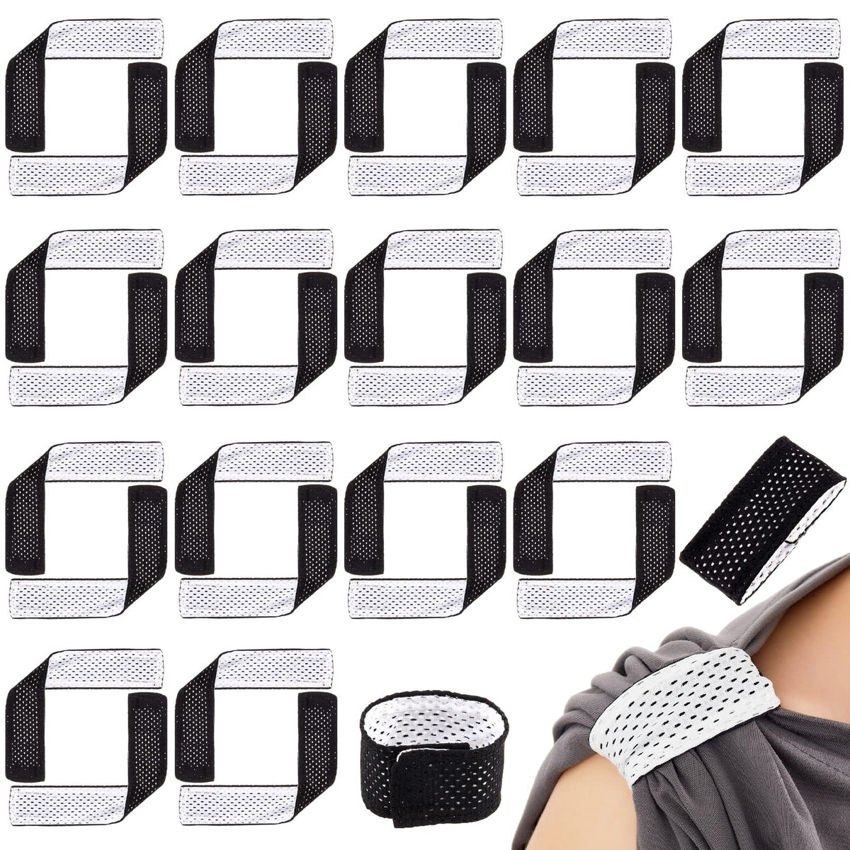 Amylove sleeve bands package for shirts ready for daily training