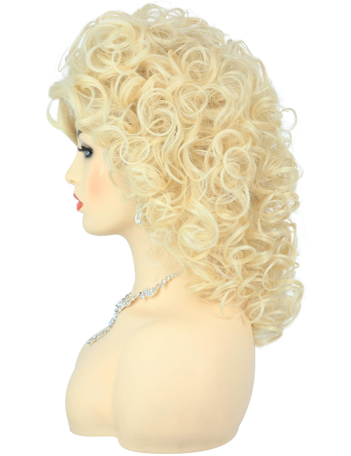 AMZCOS blonde rocker wig suited for themed parties, cosplay, or daily glamour.