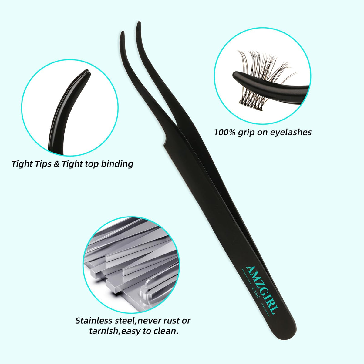 AMZGIRL 144-cluster lashes pack offers versatile look options